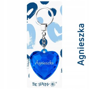 BRELOK SERCE AGNIESZKA, BE-HAPPY GIFTS