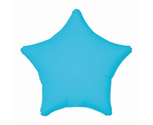 Balon foliowy Gwiazda fluor niebieski 46cm