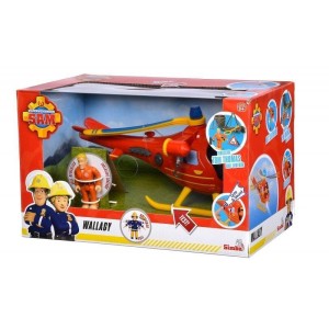 HELIKOPTER WALLABY Z FIGURKĄ STRAŻAK SAM, SIMBA