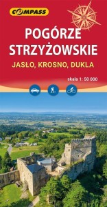 MAPA TUR. - POGÓRZE STRZYŻOWSKIE. JASŁO, KROSNO...