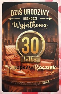 KARNET Z WYMIENNYMI ROCZNIKAMI 30 DAMSKA