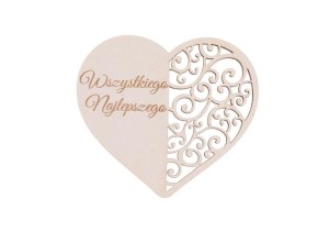 DREWNIANY NAPIS - WSZYSTKIEGO NAJLEPSZEGO 5SZT