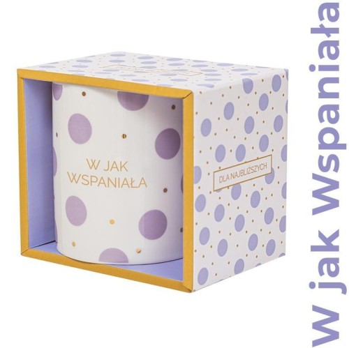 Kubek prezentowy W jak Wspaniała, Be-Happy Gifts
