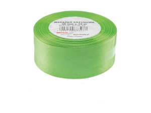 WSTĄŻKA SATYNOWA ZIELONE 38MMX32M