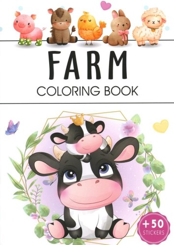 Farm. Coloring book, praca zbiorowa