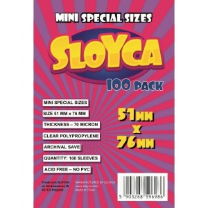 KOSZULKI MINI SPECIAL 51X76MM (100SZT) SLOYCA