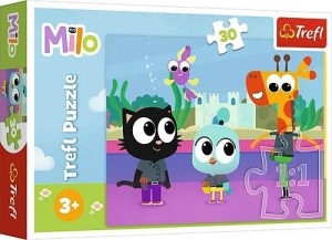 PUZZLE 30 KOTEK MILO TREFL, INTERDRUK