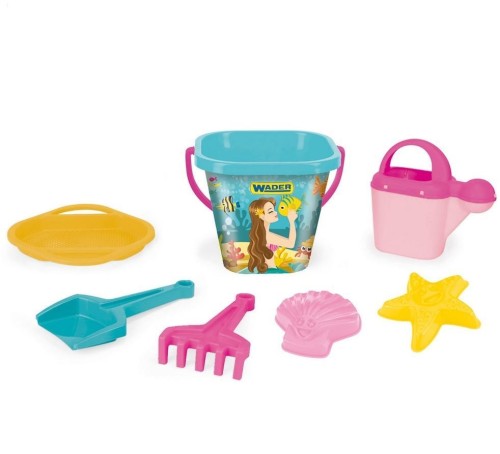Komplet do piasku 7 elementów Syrenki, WADER