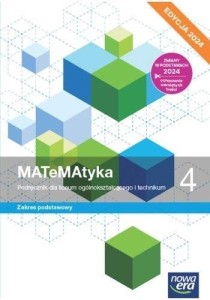 Matematyka 4 Nowa Era ZP, wyd. 2024, PODRĘCZNIK używany kat. A