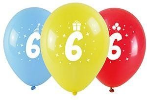 BALONY Z NADRUKIEM 6 28CM 3SZT