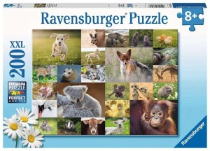 PUZZLE DLA DZIECI 200 ZWIERZĄTKA, RAVENSBURGER