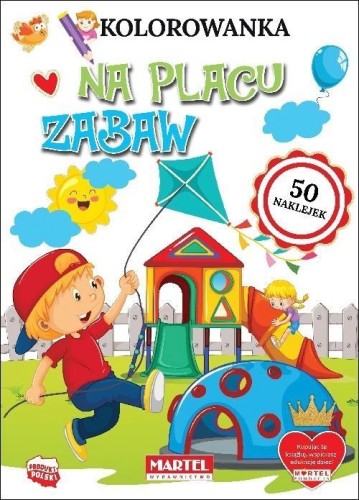 Kolorowanka Na placu zabaw, praca zbiorowa