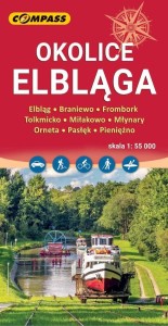MAPA TURYSTYCZNA - OKOLICE ELBLĄGA, PRACA ZBIOROWA