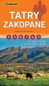 MAPA KIESZONKOWA - TATRY, ZAKOPANE, PRACA ZBIOROWA