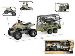 Quad + przyczepa 1:16 światło dźwięk, Madej