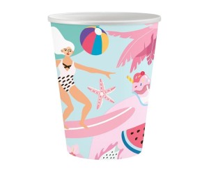 KUBECZKI PAPIEROWE SUMMER - LET'S PARTY 250ML 6SZT
