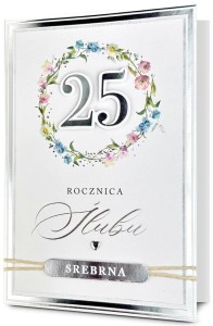 KARNET ROCZNICA ŚLUBU 25