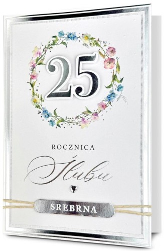 Karnet Rocznica ślubu 25