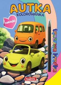 KOLOROWANKA Z KREDKĄ AUTKA, PRACA ZBIOROWA