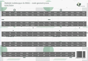 NAKLEJKI INDEKSUJĄCE DO BIBLII - DUŻE GEOMETRYCZNE