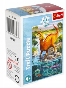 PUZZLE 54 MINI NIESAMOWITE DINOZAURY 3 TREFL