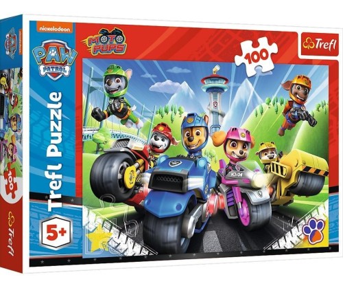 Puzzle 100 Psi Patrol na motorach TREFL, Trefl