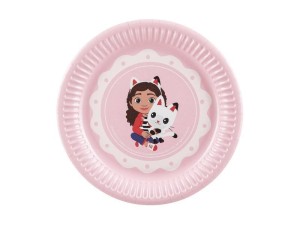 TALERZYKI KOCI DOMEK GABI 18CM 6SZT