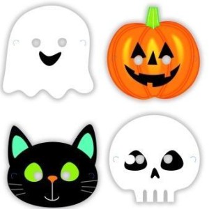 MASKI HALLOWEEN FRIENDS PAPIER 16X23CM 8SZT