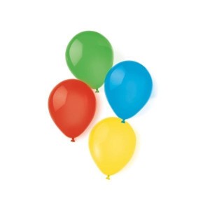 BALONY LATEKSOWE TĘCZOWE 20,3CM/8 10SZT.