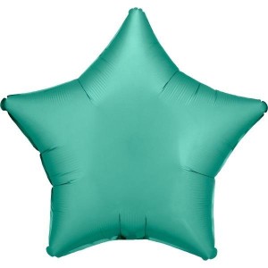BALON FOLIOWY LUSTRE JADE GREEN GWIAZDA 48CM