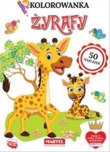 KOLOROWANKA ŻYRAFY Z NAKLEJKAMI, PRACA ZBIOROWA