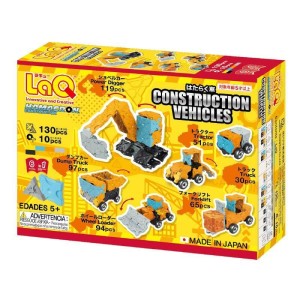 KLOCKI EDUKACYJNE LAQ CONSTRUCTION VEHICLES
