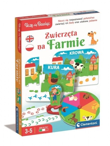 Uczę się bawiąc. Zwierzęta na farmie, Clementoni
