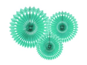 ROZETY DEKORACYJNE MIĘTOWE 20-30CM