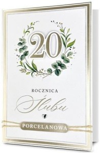 KARNET ROCZNICA ŚLUBU 20