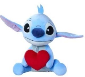 DISNEY STITCH Z SERCEM 50CM, SIMBA