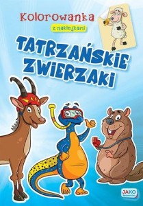 KOLOROWANKA Z NAKLEJKAMI. TATRZAŃSKIE ZWIERZAKI