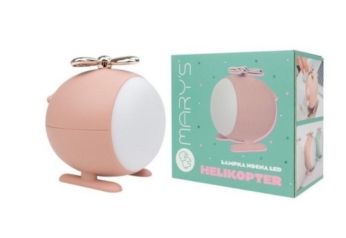 Lampka nocna LED helikopter różowy, Mary's