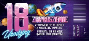 ZAPROSZENIE URODZINY 18 (10SZT)