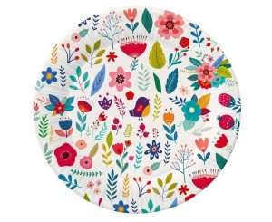 TALERZYKI PAPIEROWE SUMMER HAVE FUN 18CM 6SZT