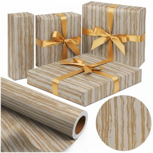 PAPIER OZDOBNY ZŁOTY KRAFT X-STRONG 38CMX20M