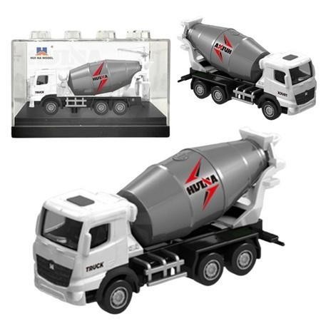 Betoniarka metalowa biała 1:80, Leantoys