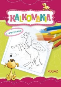 KALKOMANIA Z NAKLEJKAMI. PEGAZ, DOROTA KRASSOWSKA