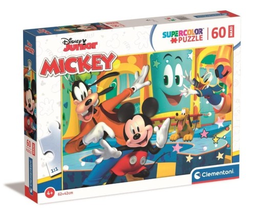 Puzzle 60 Maxi Super Kolor Mickey, Clementoni