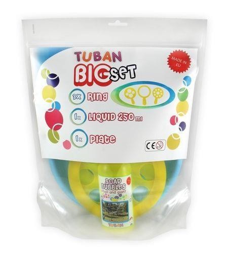 Zestaw Big płyn 250ml+talerzyk+3 obręcze TUBAN