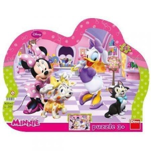 PUZZLE 25 RAMKOWE MINNIE I ZWIERZAKI, DINO TOYS