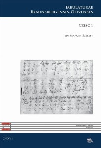 C XXV. TABULATURAE BRAUNSBERGENSES-OLIVENSES CZ.1