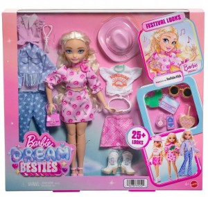 BARBIE DREAM BESTIES MALIBU FESTIWALOWE STYLIZACJE