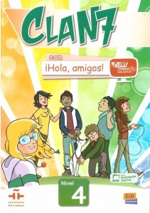 CLAN 7 CON HOLA AMIGOS 4 PODRĘCZNIK + KOD