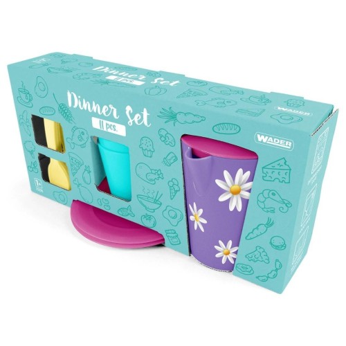 Party Time zestaw naczyń obiadowy mały, WADER